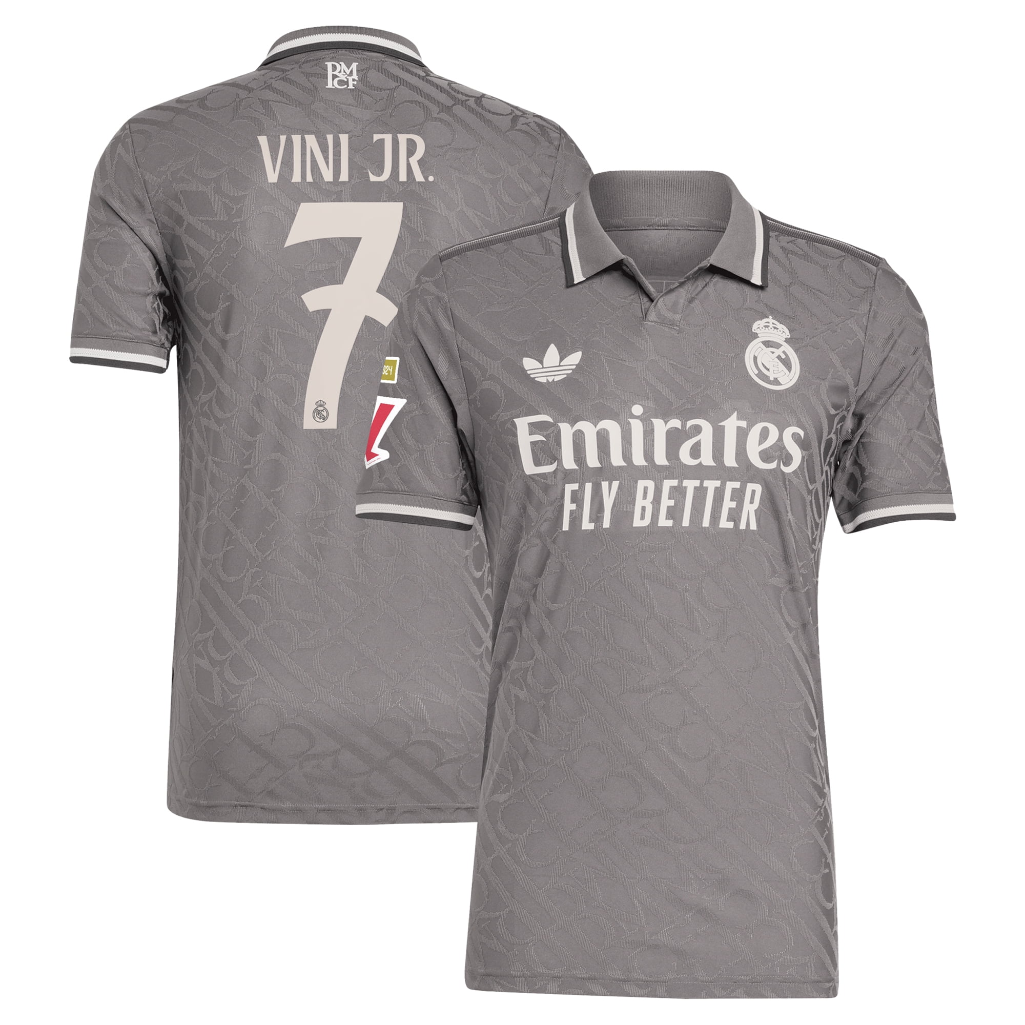 Tシャツ・カットソー Adidas Real Madrid 2024/25 3rd Jersey Charcoal (Non Marking) Men's adidas Originals Charcoal Real Madrid 2024/25 Third