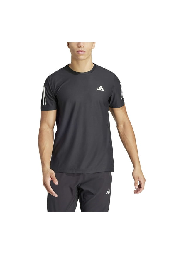 Men's adidas Own The Run Running Tee Color: Black Size: XL