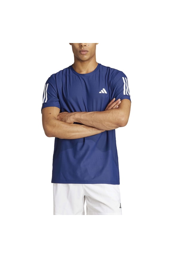 Men's adidas Own The Run Running Tee Color: Dark Blue Size: M