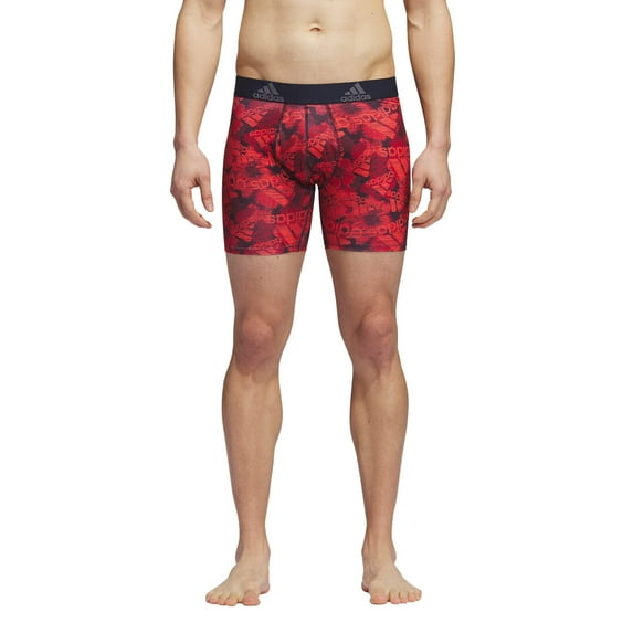 Men's adidas Performance Boxer Brief Color: Red Black Size: S
