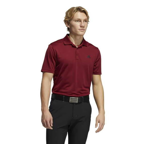 Men's adidas Primegreen Performance Golf Polo Color: Collegiate Burgundy Size: S