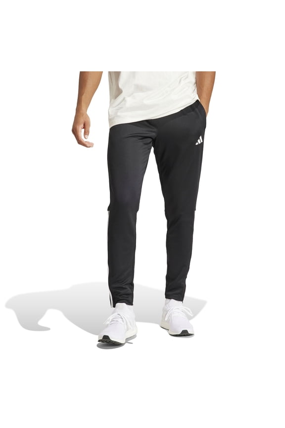 Men's adidas Sereno AEROREADY Tapered Pants Color: Black White Size: M