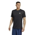 thumbnail image 1 of Men's adidas Train Essentials Feelready Training Tee Color: Black White Size: M, 1 of 4