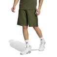 thumbnail image 1 of Men's adidas Train Essentials Piqué 3-Stripes Training Shorts Color: Night Cargo Size: M, 1 of 4