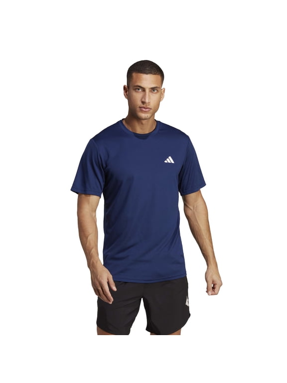 Men's adidas Train Essentials Feelready Training Tee Color: Dark Blue White Size: L