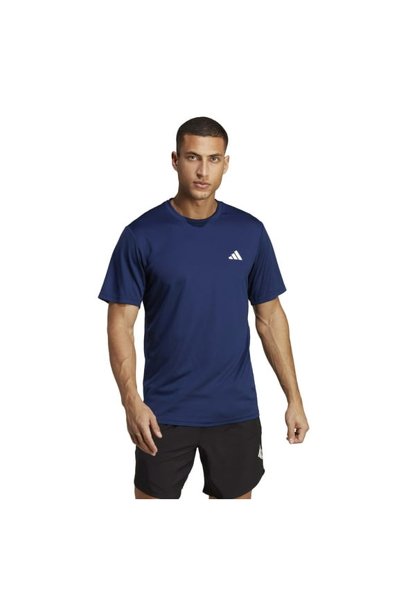 Men's adidas Train Essentials Training Tee Color: Dark Blue White Size: L