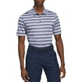 thumbnail image 1 of Men's adidas Two Color Stripe Golf Polo Color: Collegiate Navy White Size: XL, 1 of 4