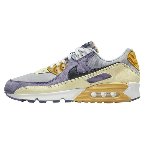 Men's and Big Kid's Nike Air Max 90 NRG Ct Purple/Black-Lemon Drop (DC6083 500) - 6.5
