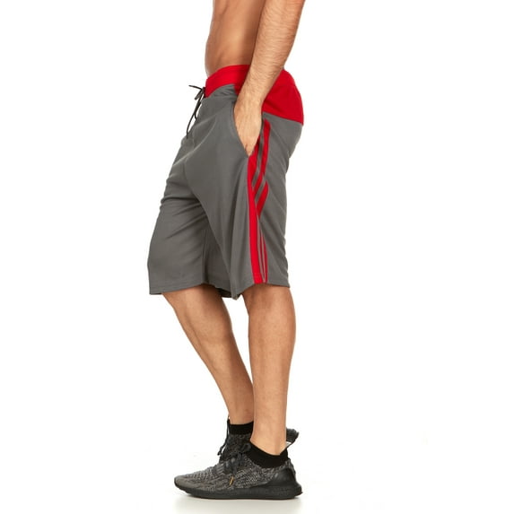 Men's and Big Men's 9" Active Shorts, Mesh Athletic Gym shorts with pockets, Sizes up to 3X