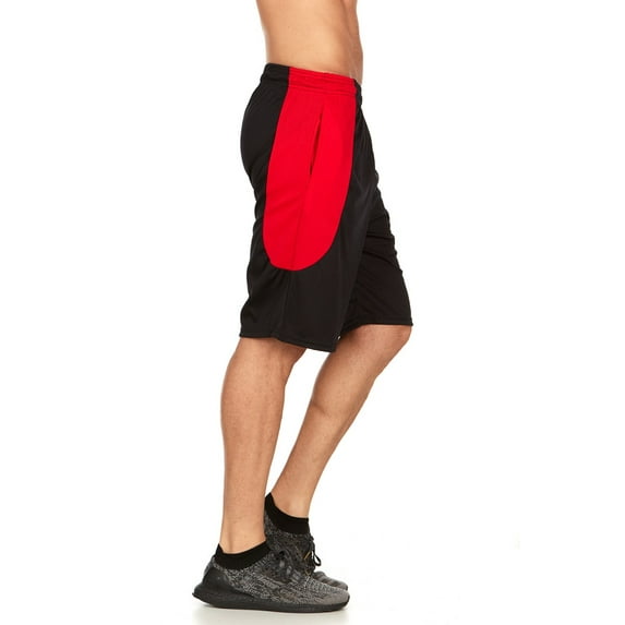 Men's and Big Men's 9" Active Shorts, Mesh Athletic Gym shorts with pockets, Sizes up to 3X