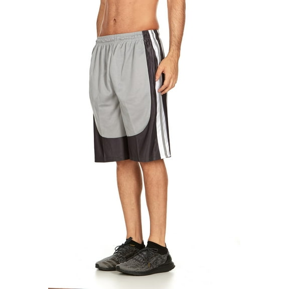 Men's and Big Men's 9" Active Shorts, Mesh Athletic Gym shorts with pockets, Sizes up to 3X