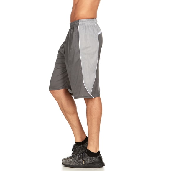 Men's and Big Men's 9" Active Shorts, Mesh Athletic Gym shorts with pockets, Sizes up to 3X