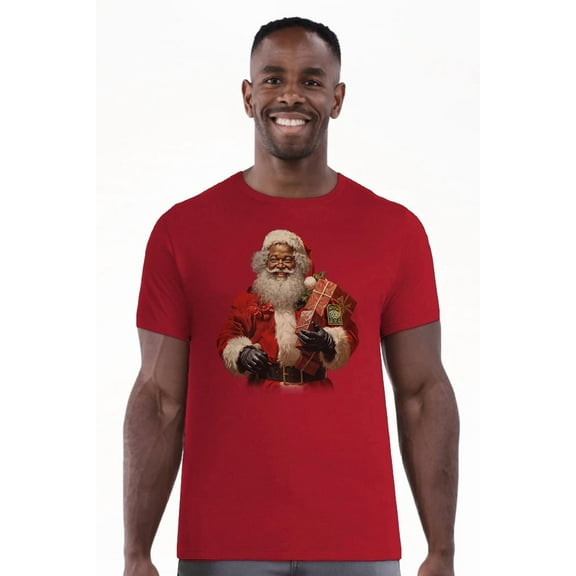 Christmas Men's and Big Men's Santa's New Bag Graphic Tee from Holiday Time, Sizes S-3XL