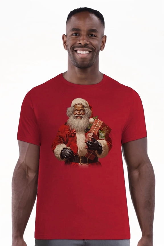 Christmas Men's and Big Men's Santa's New Bag Graphic Tee from Holiday Time, Sizes S-3XL