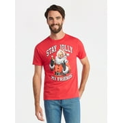Christmas Men's and Big Men's Stay Jolly Graphic Tee from Holiday Time, Sizes XS-3XL