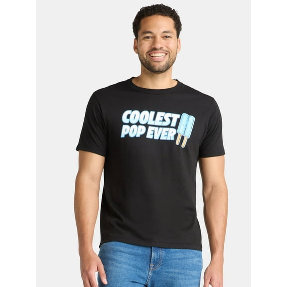 Father's Day Men's and Big Men's Coolest Pop Ever Graphic Tee from Way to Celebrate, Sizes S-3XL