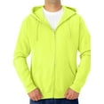 thumbnail image 1 of Men's and Big Men's Fleece Full Zip Hooded Jacket, Up to Size 3XL, 1 of 5