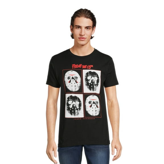 Men’s and Big Men’s Friday the 13th Short Sleeve Graphic Tee, Sizes S-3XL