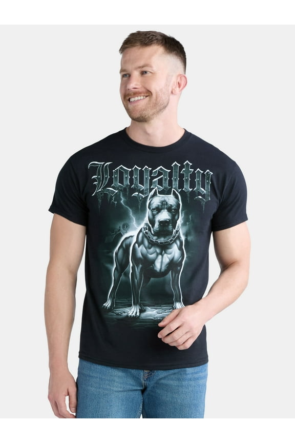 Men's and Big Men's Loyalty Tough Dog Coton Graphic Tee, Size S-3XL