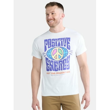 Men's and Big Men's Positive Energy Cotton Graphic Tee, Size S-3XL