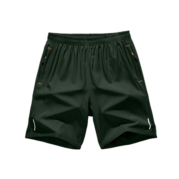 Men's Athletic Gym Shorts Quick Dry with Zipper Pockets Workout Running Basketball Shorts