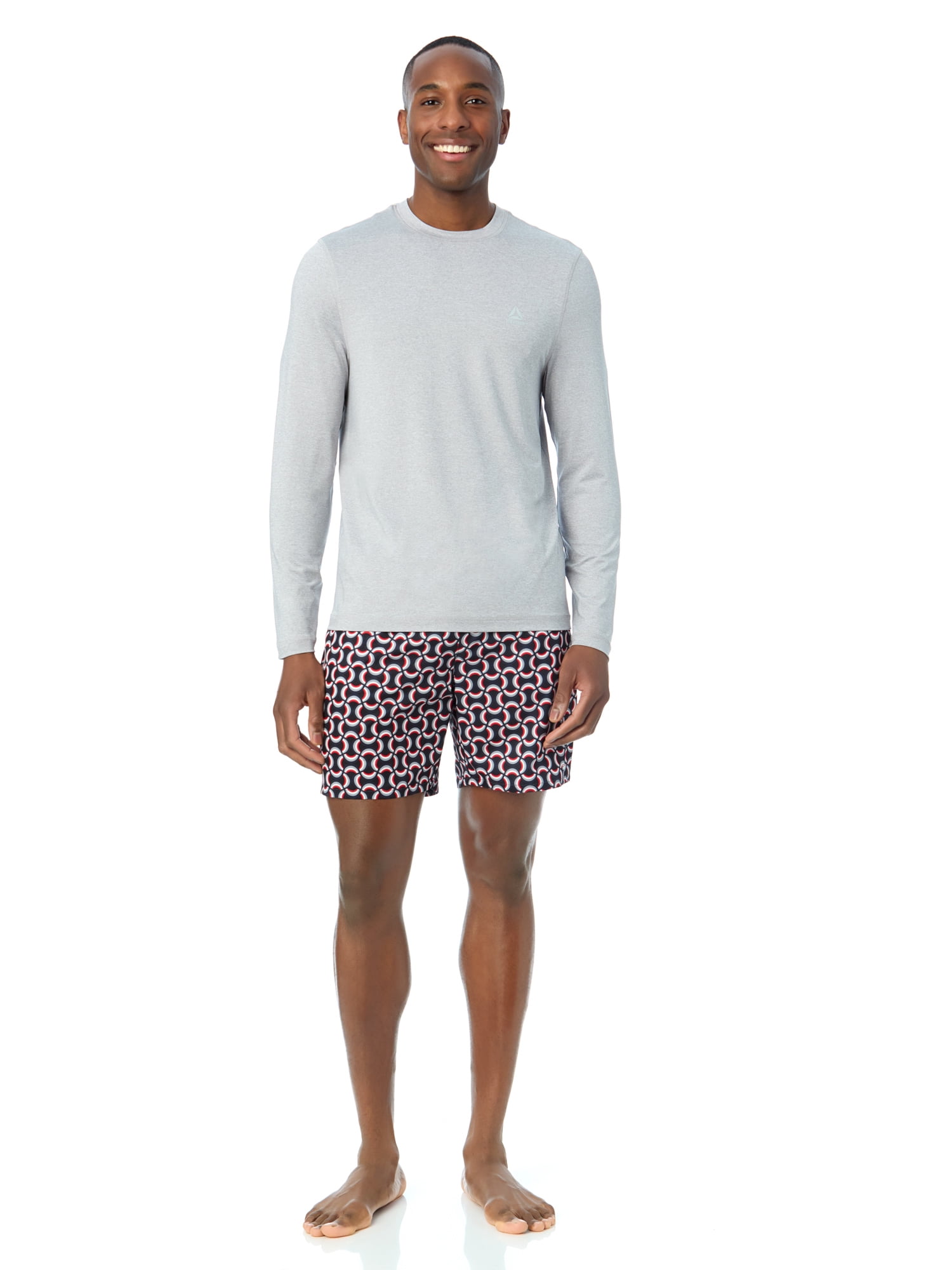 Men's and Big Men's Reebok Long Sleeve Rashguard, Sizes S-3XL