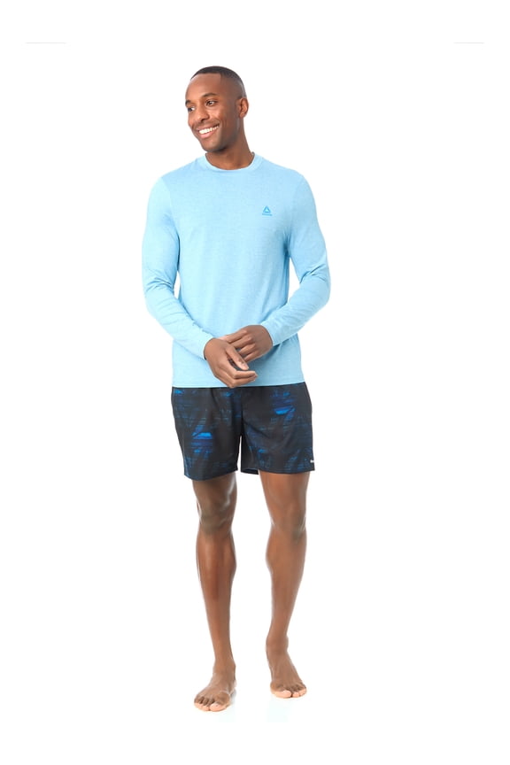 Men's and Big Men's Reebok Long Sleeve Rashguard, Sizes S-3XL