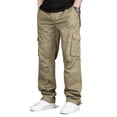 thumbnail image 1 of Men's and Big Men's Regular Fit Stretch Twill Multi Pocket Outdoor Work Cargo Bottoms, 1 of 8