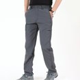 thumbnail image 1 of Men's and Big Men's Relaxed Fit Stretch Straight Leg Zip Multi Pocket Cargo Work Pants, 1 of 8