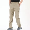 thumbnail image 1 of Men's and Big Men's Relaxed Fit Stretch Straight Leg Zip Multi Pocket Cargo Work Pants, 1 of 8