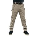 thumbnail image 1 of Men's and Big Men's Stretch Straight Leg Cargo Pants Multi Zipper Pockets Yard Work Trousers, 1 of 9