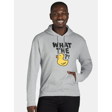 Men's and Big Men's What the Duck Graphic Print Hoodie, S-3XL