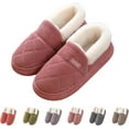 thumbnail image 1 of Men's and Women's All-Weather Comfort shoes - Plush Faux Fur Lined House Slippers, 1 of 8