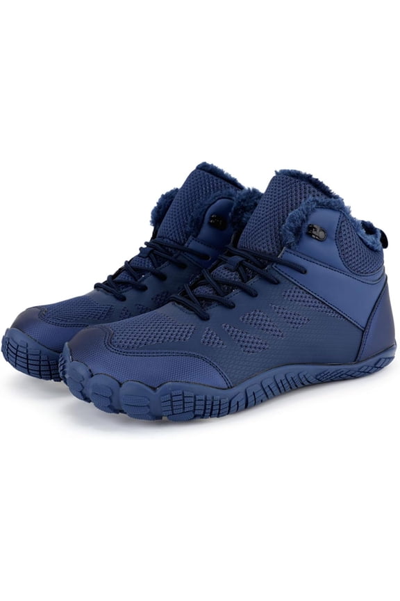 Men's and Women's Barefoot Snow Boots - Wide Toe, Zero Drop Winter Shoes, Minimalist Outdoor Hiking Boots