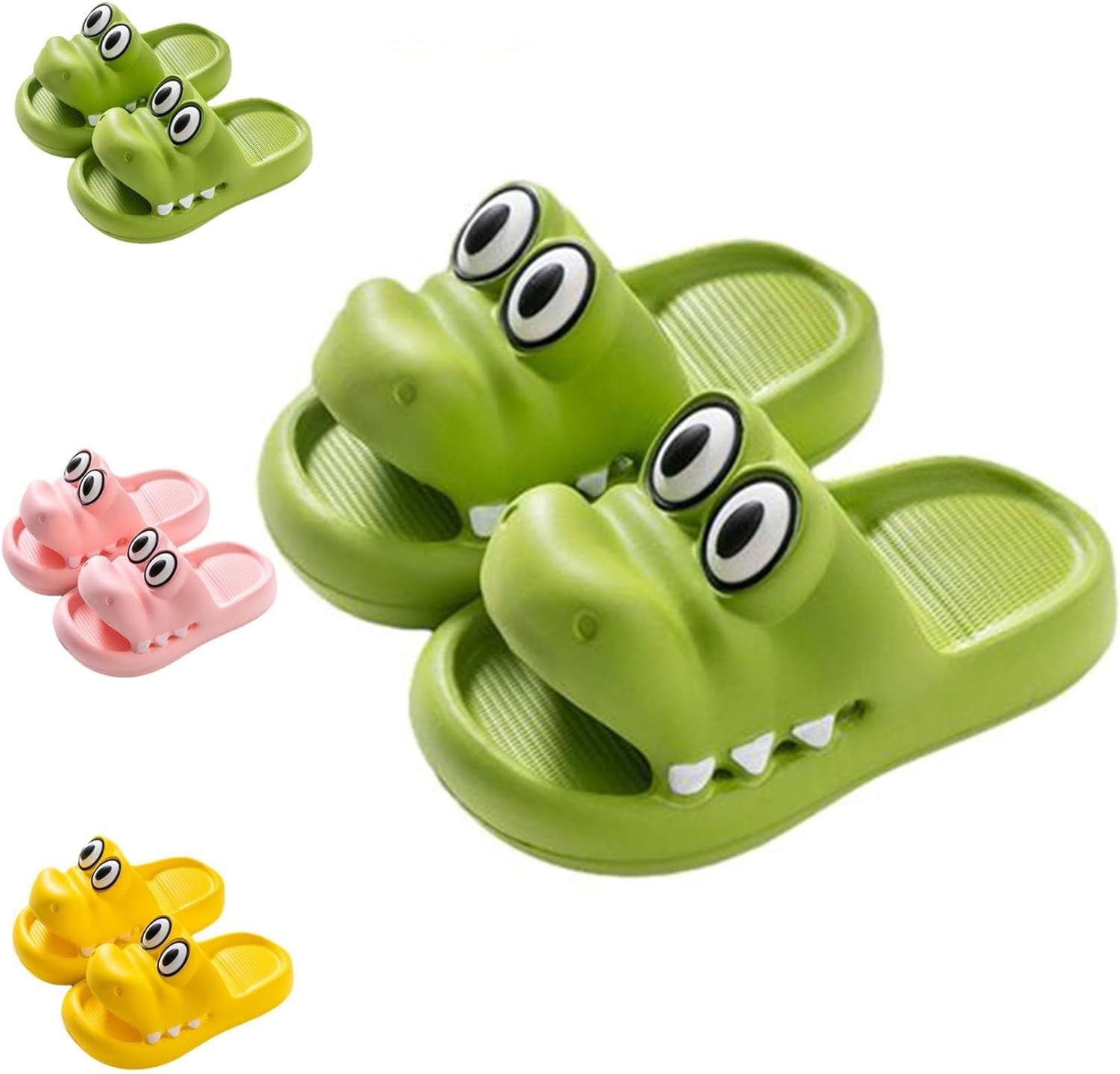 靴  SLIPPER Croco Shower Sandal 9 Men's and Women's Cartoon Crocodile Slides EVA Sandals Cloud
