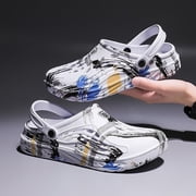 Mens and Womens Casual Clogs | Slip on Shoes | Waterproof Black White Sandals
