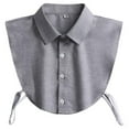 thumbnail image 1 of Gray Fake Collar Universal Fake Collar For Men And Women, Formal Shirt Collar, Versatile Professional Workwear, Bank Tax, Autumn, Winter And Spring Matching Decorative Collar, 1 of 8