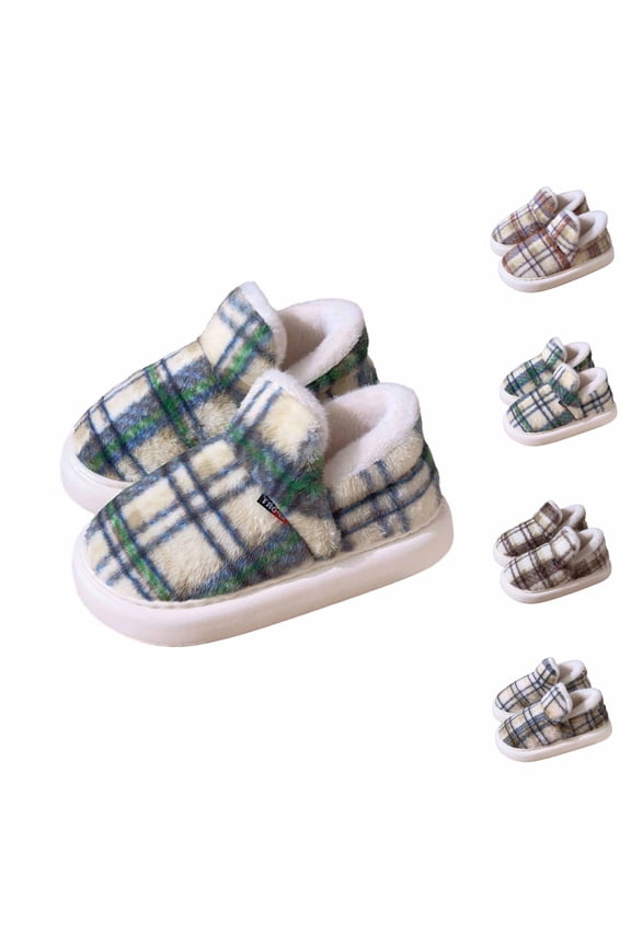 Men's and Women's High Top Slippers Winter Indoor House Shoes Fuzzy Lined Warm On Comfort Footwear for Cold Weather Cozy Home Couple Style