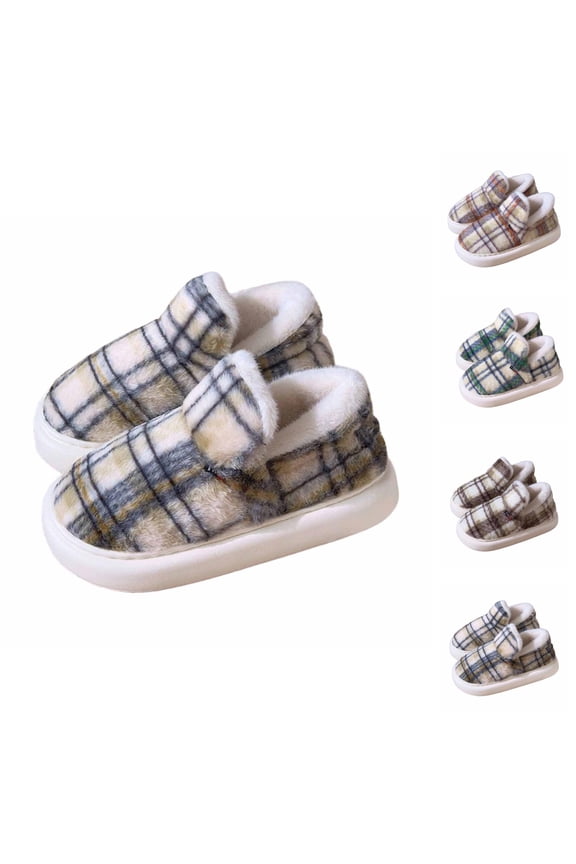 Men's and Women's High Top Slippers Winter Indoor House Shoes Fuzzy Lined Warm Slip On Comfort Footwear for Cold Weather Cozy Home Couple Style