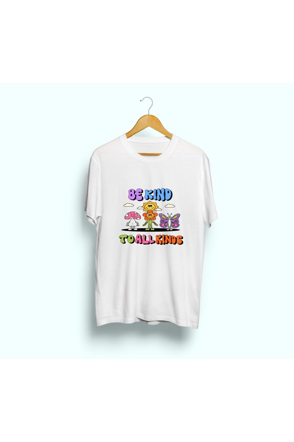 Men's and Women's Loose T-Shirts - Sun, flowers, butterflies Casual, Simple, and Trendy Fashion for Everyday Wear