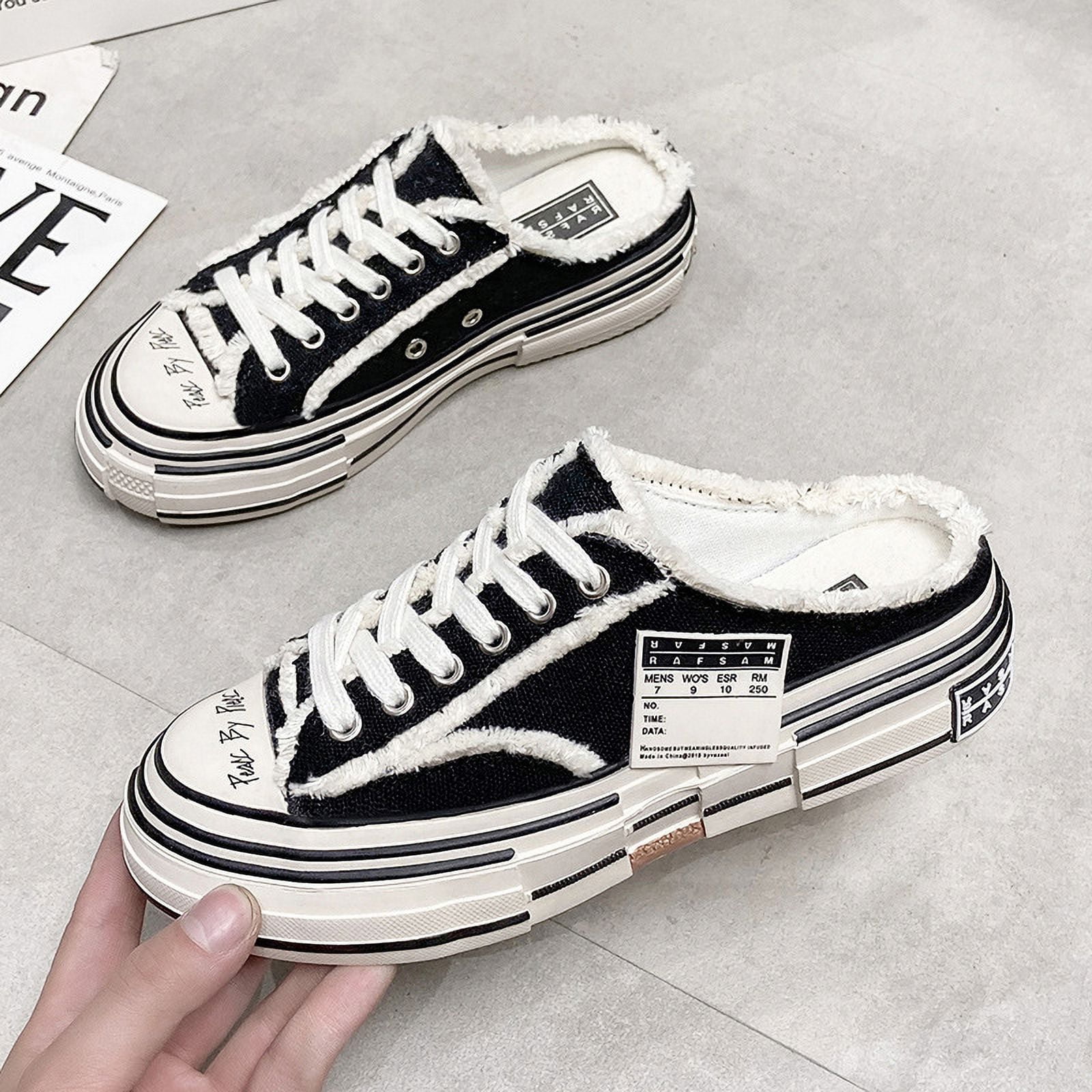 Men s and Women s Low Top Canvas Fashion Sneakers Lace Up