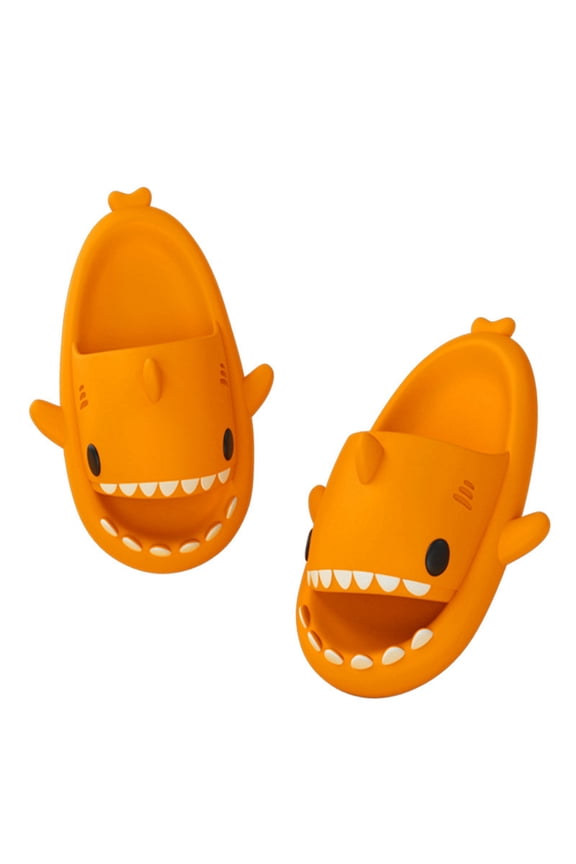 Men's and Women's Shark Slides Cloud Slippers Summer Novelty Open Toe Slide Sandals Anti-Slip Beach Pool Shower Shoes