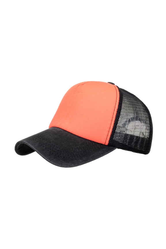 Men's and Women's Sport Baseball Cap: Hit Color Breathable Beach Hip Hop Sun Hat