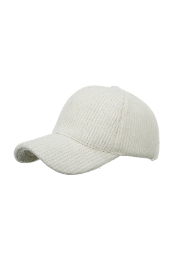 Men's and Women's Sport Baseball Cap: Solid Color Keep Warm Knitting Beach Hip Hop Sun Hat