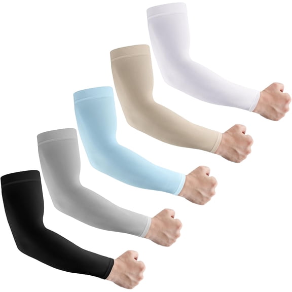 Men's and Women's Sun Protection Cooling Sleeves, Compression Sleeves for Football, Golf, and Volleyball