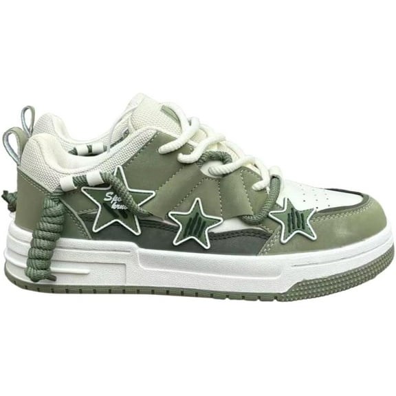 Men's and Women's Thick-Soled Comfortable Retro Casual Sneakers Lace-up Shoes