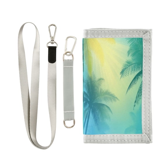 Men's and Women's Wallets Stylish and Functional Wallet Novelty Wallets Perfect Gift for All Occasions Blue and Green Gradient