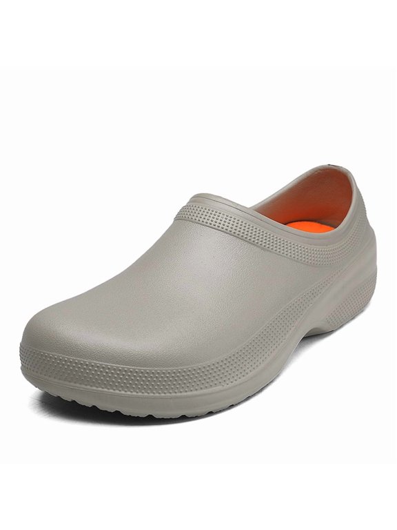 Men's and Women's Waterproof Anti Slip Work Clogs, Comfort Kitchen Nursing Shoes For Indoor Outdoor Use