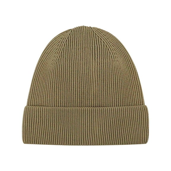Men’s and Women’s Winter Beanie Hat Warm Cozy Knitted Cuffed Skull Cap Slouchy Ribbed Cotton Streetwear Headwear for Daily Casual Wear