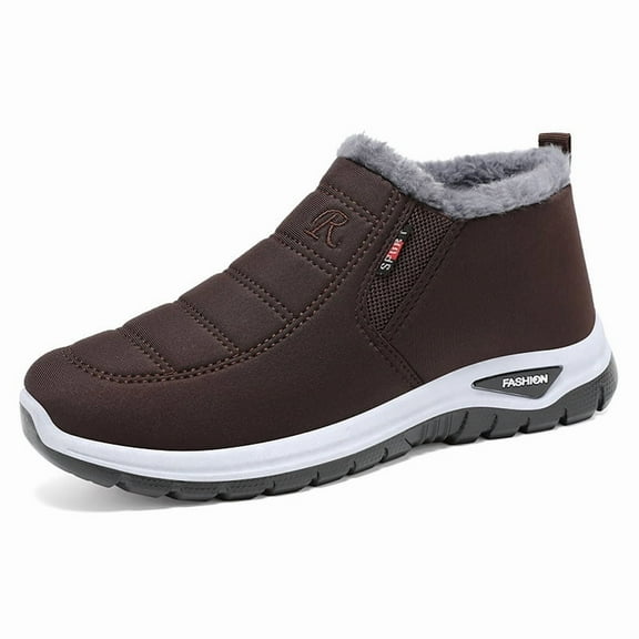 Men's and Women's cotton shoes, Waterproof Winter shoes with Slip-on, Fashion cotton shoes for Cold Weather